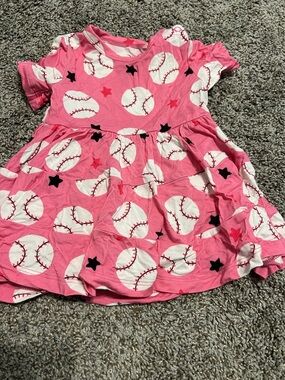 Birdie Bean baseball dress with bodysuit